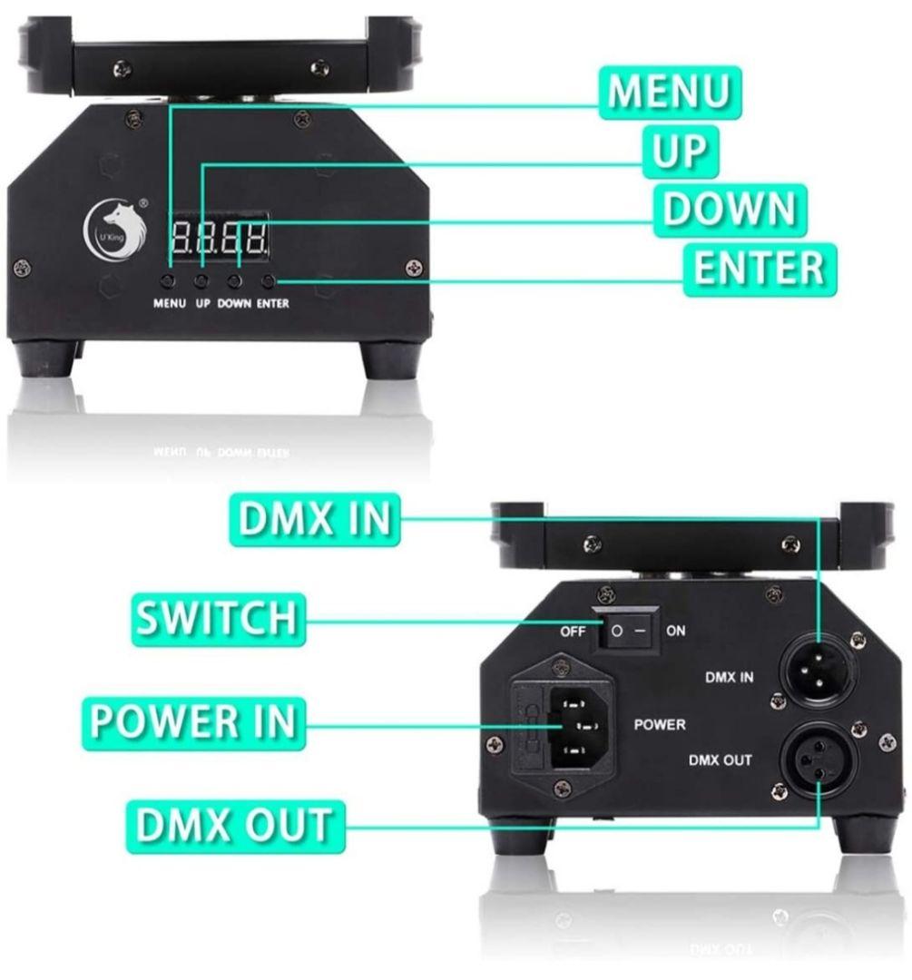 自宅をクラブに！LEDステージムービングヘッドムービングライト DMX対応