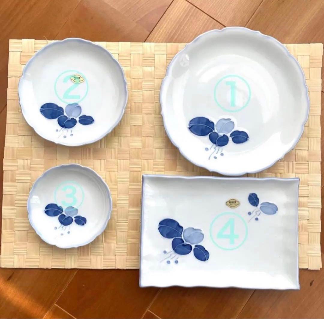 新品　有田焼　七郎右衛門　和食器　14種類　5客セット（全59個）