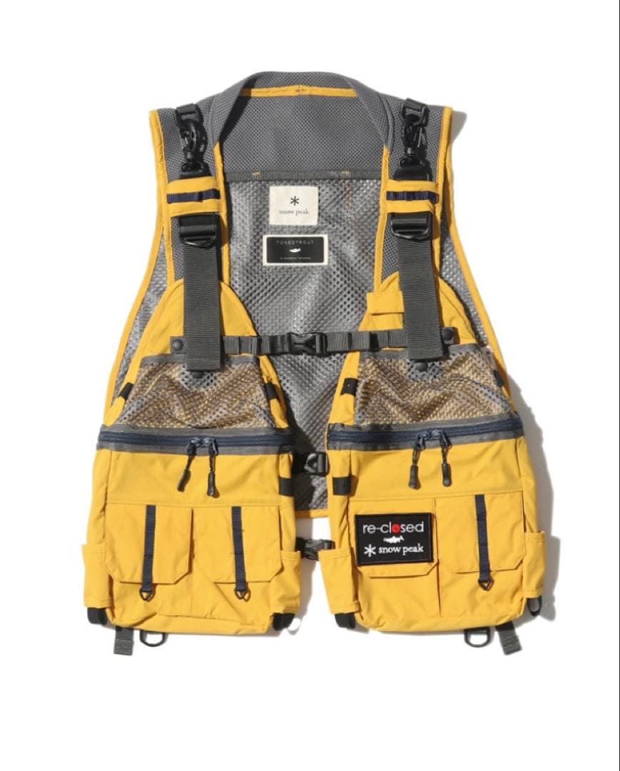  Peak TONEDTROUT　フィッシングベストイエロー　2023