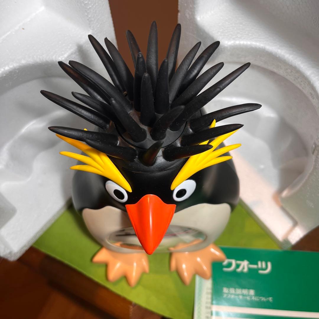 リズム時計工業 イワトビペンギン目覚まし時計 置き時計 おしゃべり 昭和レトロ