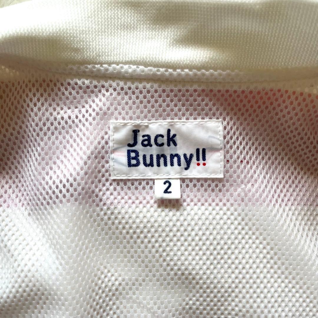 美品 Jack Bunny ゴルフ レディース ブルゾン ジャケット 白 L