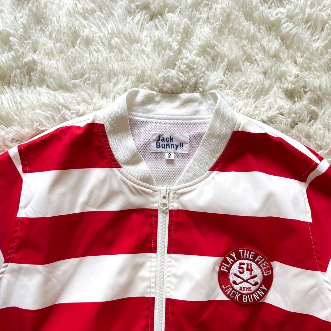 美品 Jack Bunny ゴルフ レディース ブルゾン ジャケット 白 L