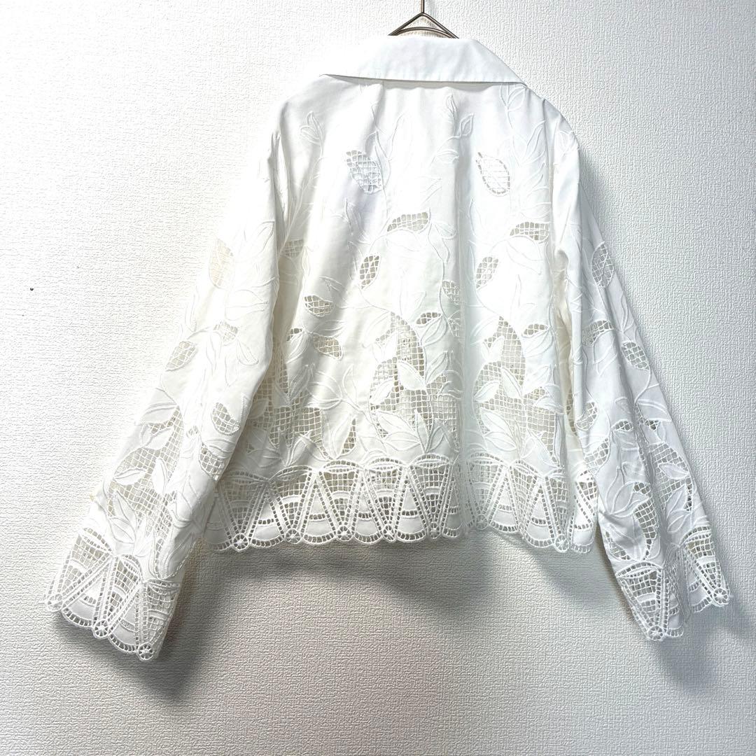 ADAM ET ROPÉ FEMM★新品エンブロイダリーレースシャツ刺繍レース