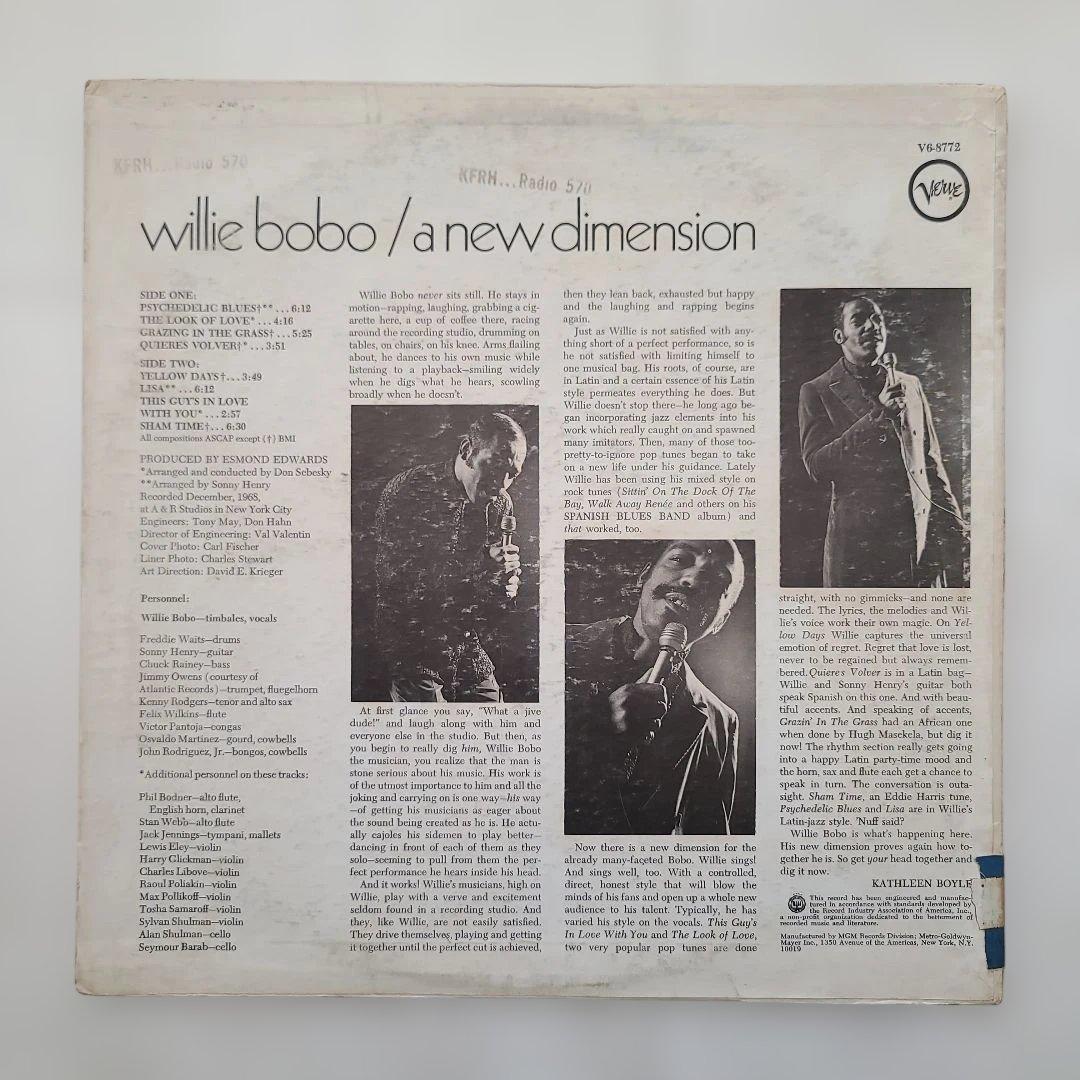 ★初回プレスプロモ黄色ラベル・ＵＳオリジナル盤★ WILLIE BOBO