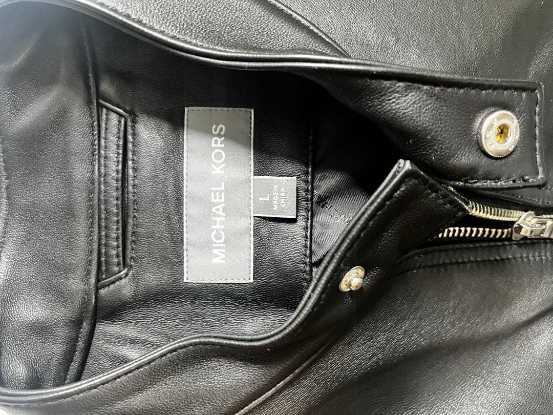 黒レザージャケット MICHEAL KORS