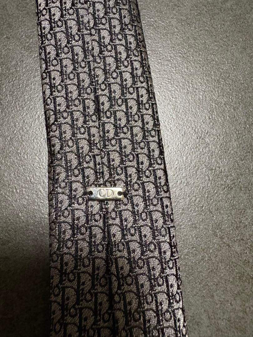 DIOR ネクタイ シルク グレー