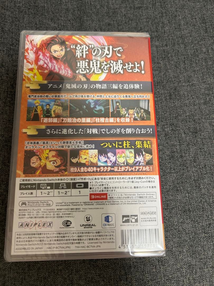 新品未開封　任天堂Switch 鬼滅の刃 ヒノカミ血風譚 2