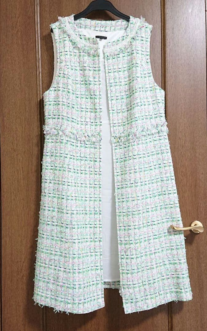ひなぺんぎん TO BE CHIC カラーファンシーツイードワンピース