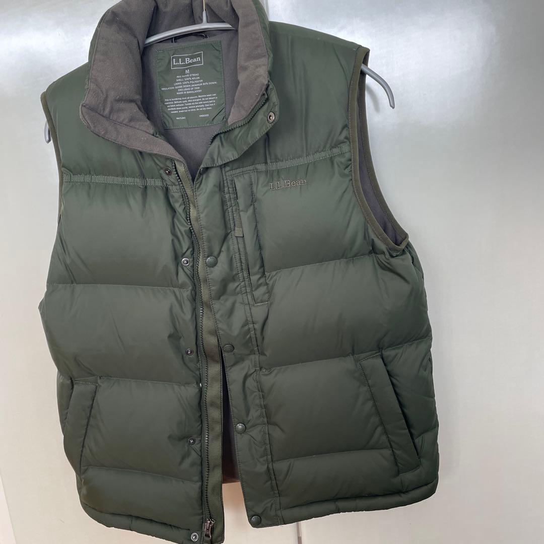 L.L.Bean ダウンベスト ダークグリーン　Mサイズ
