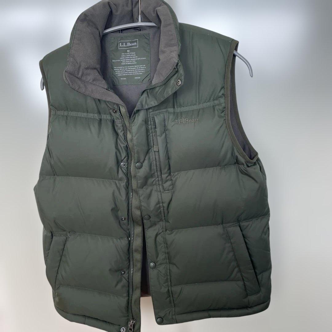 L.L.Bean ダウンベスト ダークグリーン　Mサイズ