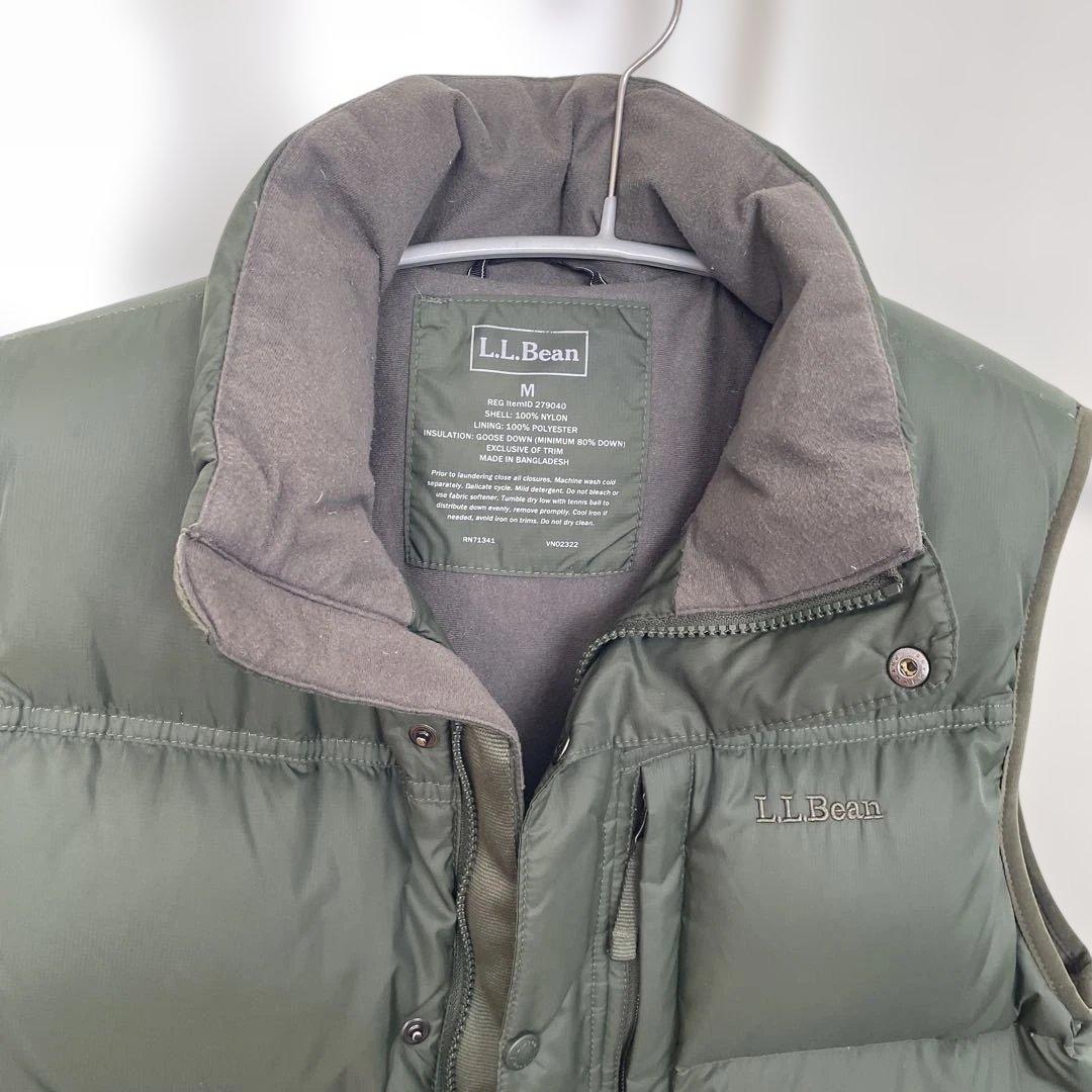 L.L.Bean ダウンベスト ダークグリーン　Mサイズ
