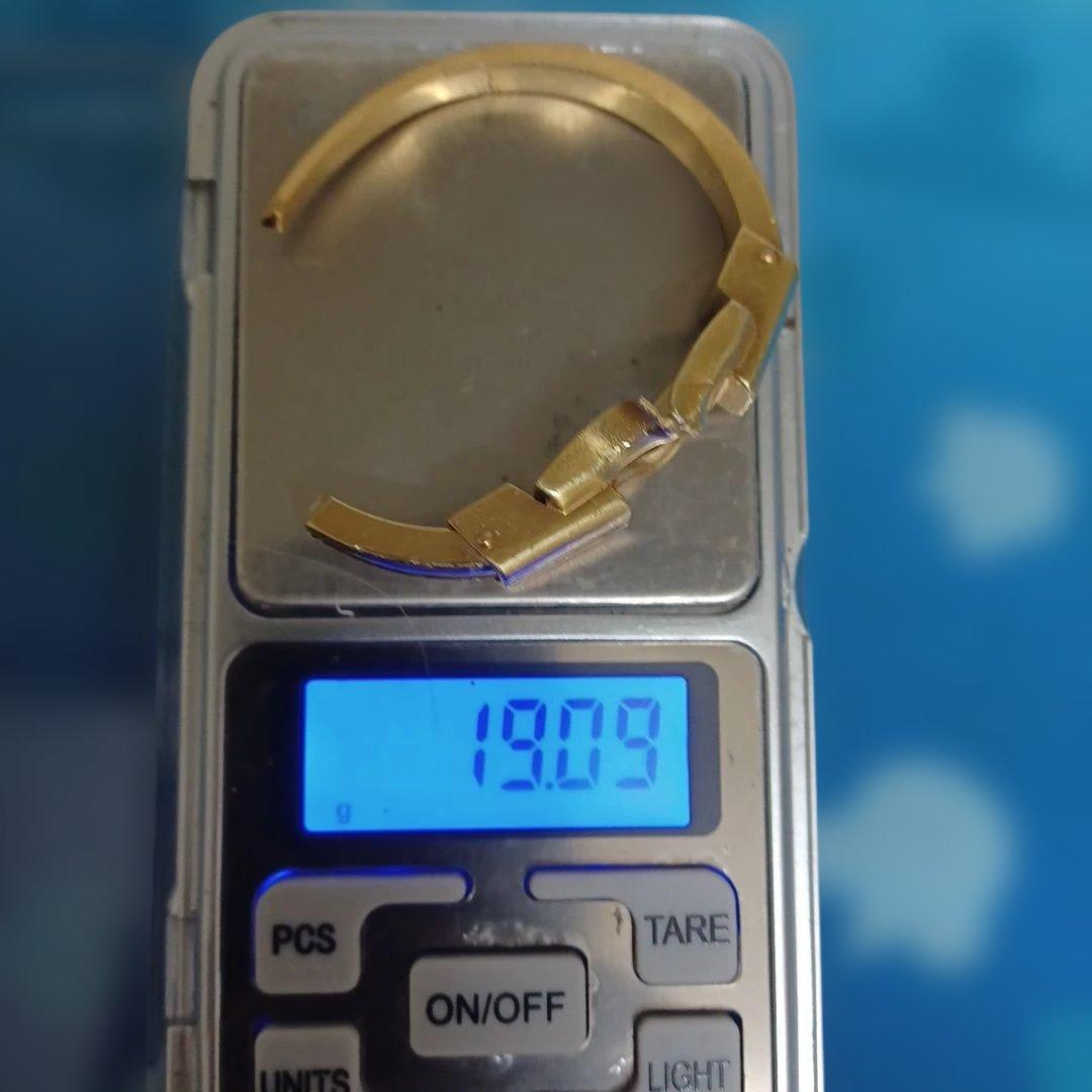 14金 時計ケース、14金枠 (内側に銀) 23.34g 19