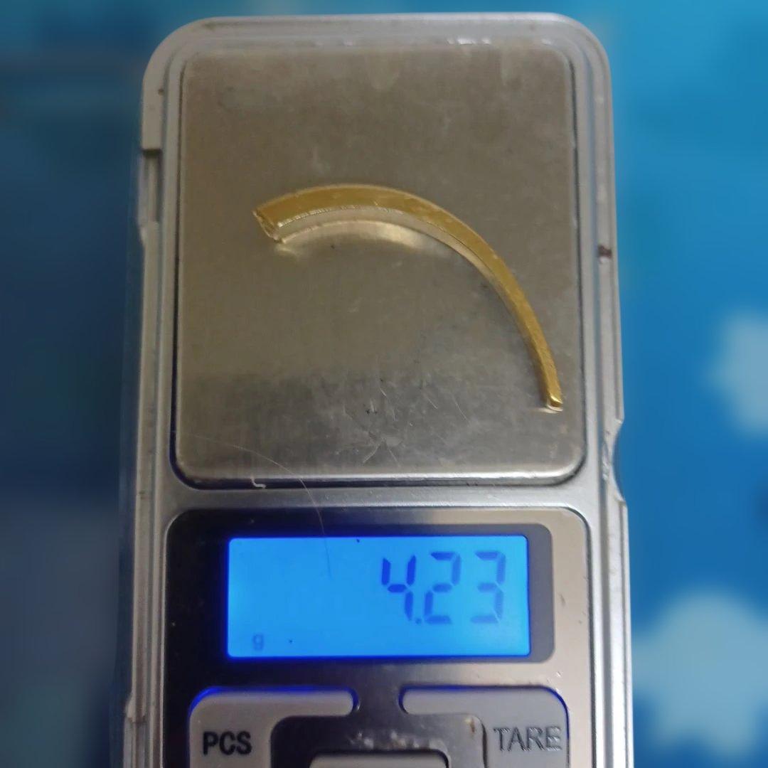 14金 時計ケース、14金枠 (内側に銀) 23.34g 19