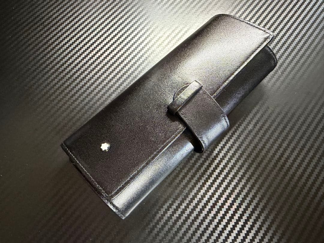 未使用に近い モンブラン レザーペンケース 1本差し
