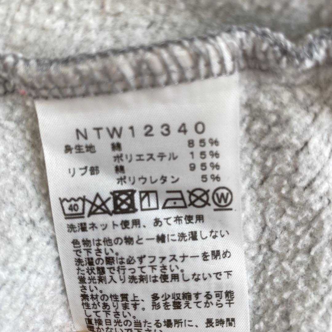 THE NORTH FACE ジップアップパーカー フードロゴ　Ｌ　グレー