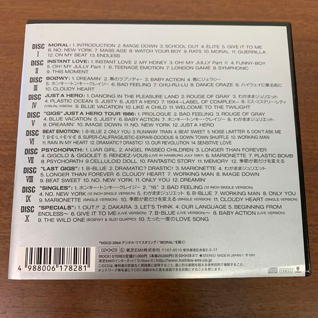 ❶　BOOWY ボウイ BOOWY COMPLETE　CD10枚組