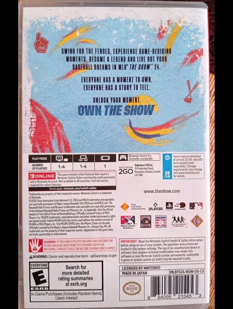 幸*津様 MLB The Show 24 Nintendo Switch 海外版