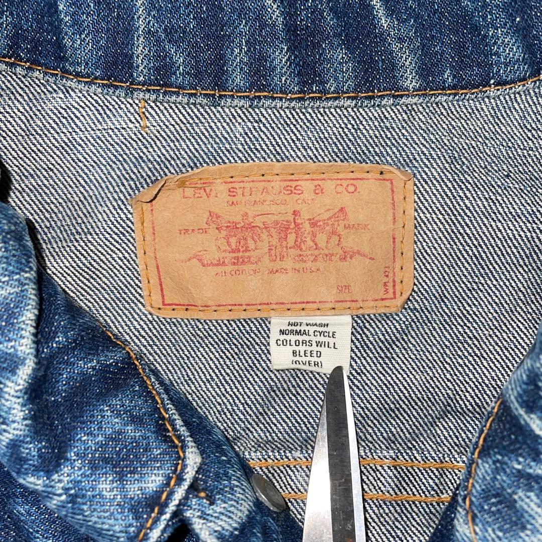 【色残り◎】60s Levi's denim jacket big \"E\"
