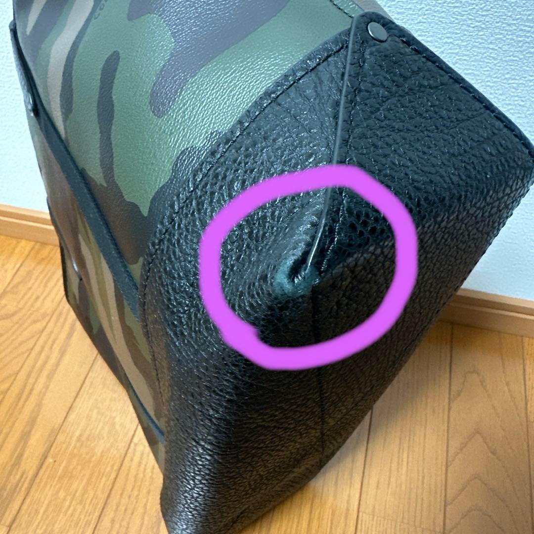 COACH コーチ　トートバッグ　カモフラ　迷彩