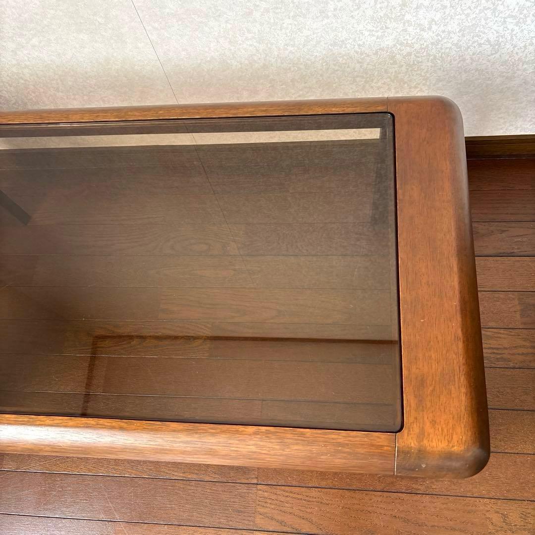 【良品】maruni センターテーブル ガラステーブル ローテーブル