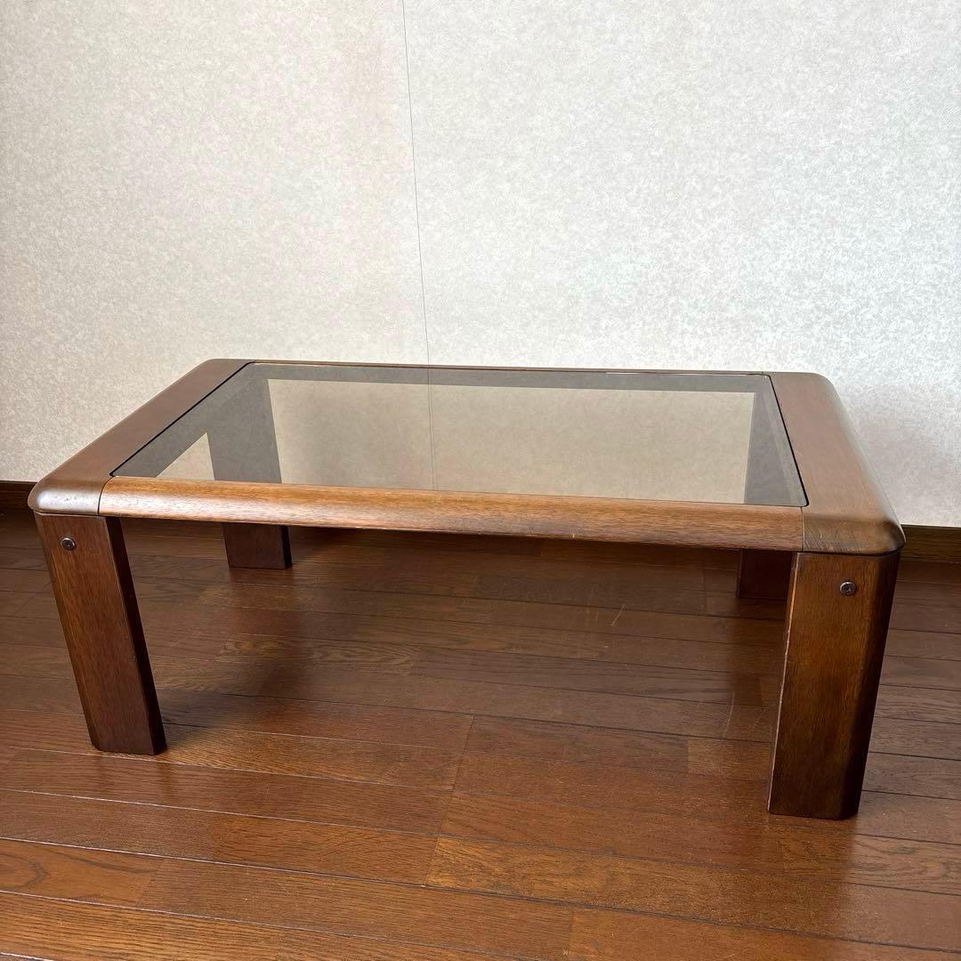 【良品】maruni センターテーブル ガラステーブル ローテーブル