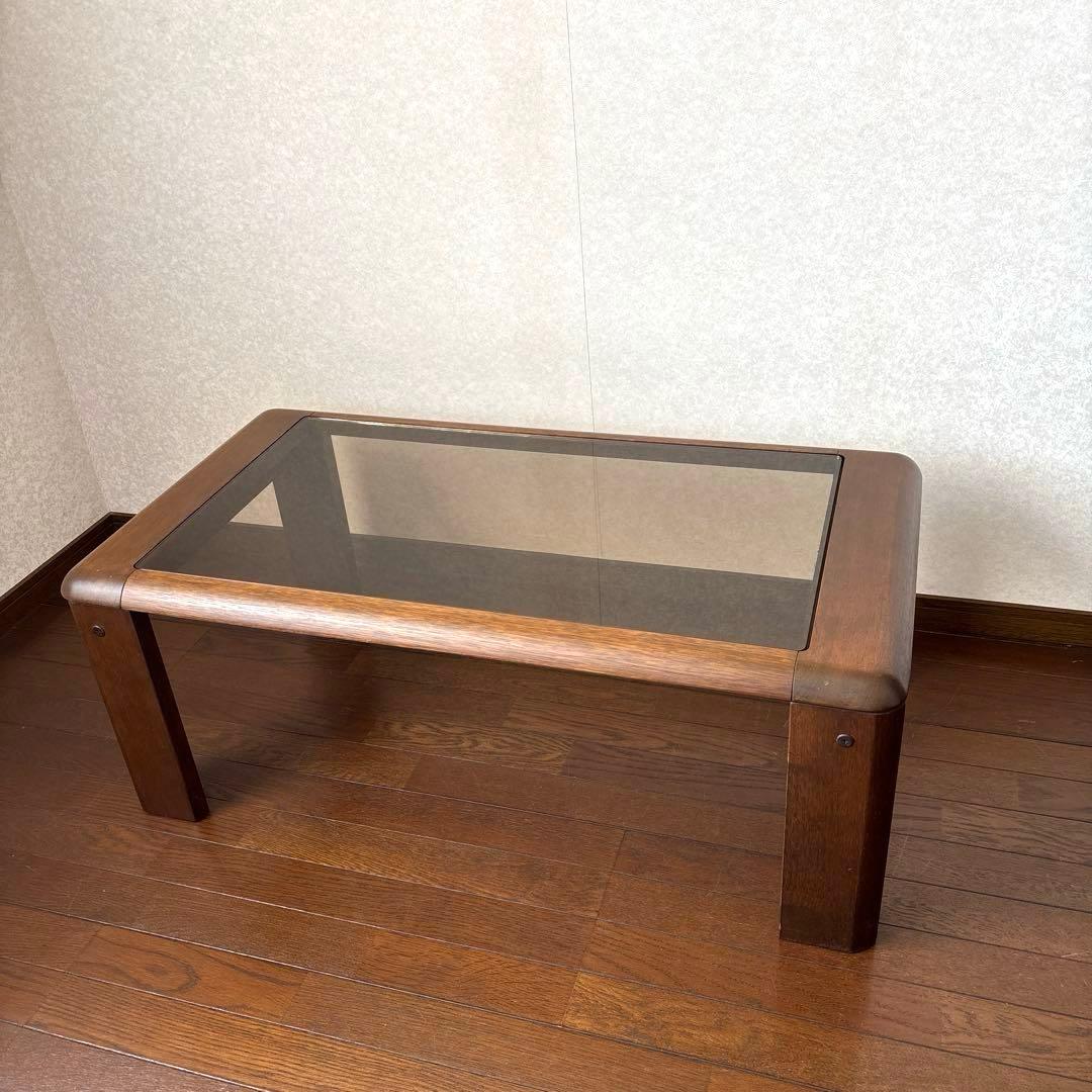 【良品】maruni センターテーブル ガラステーブル ローテーブル