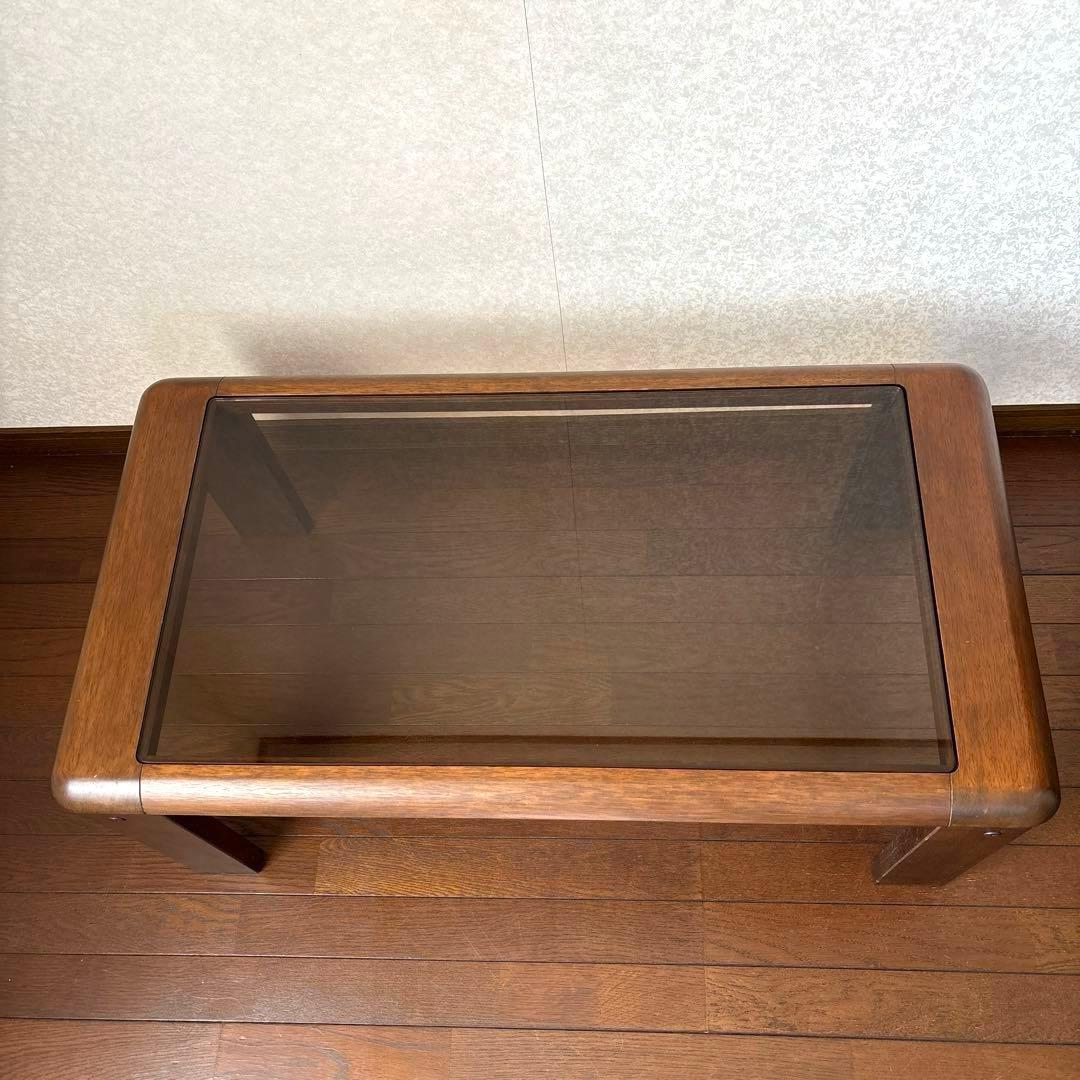 【良品】maruni センターテーブル ガラステーブル ローテーブル