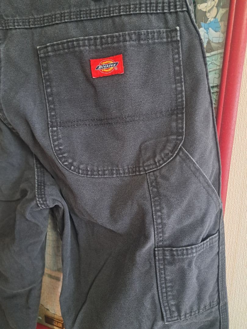 ぺ*ぬ様 00s　Dickies　ダック地　黒ペインターパンツ