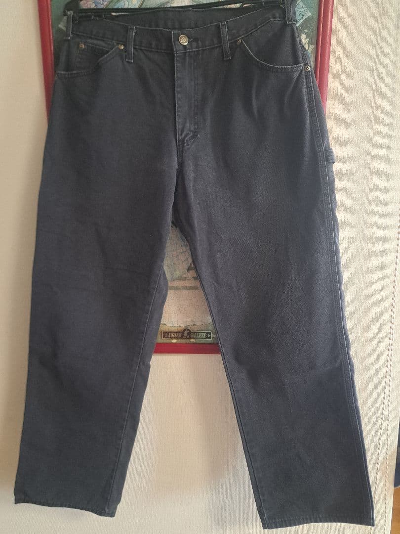 ぺ*ぬ様 00s　Dickies　ダック地　黒ペインターパンツ