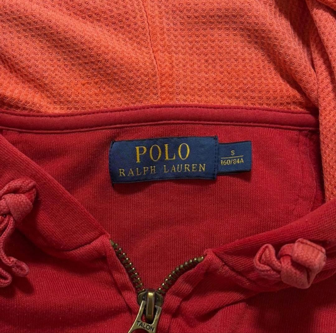 POLO RALPH LAUREN 赤 フード付きパーカー S♡