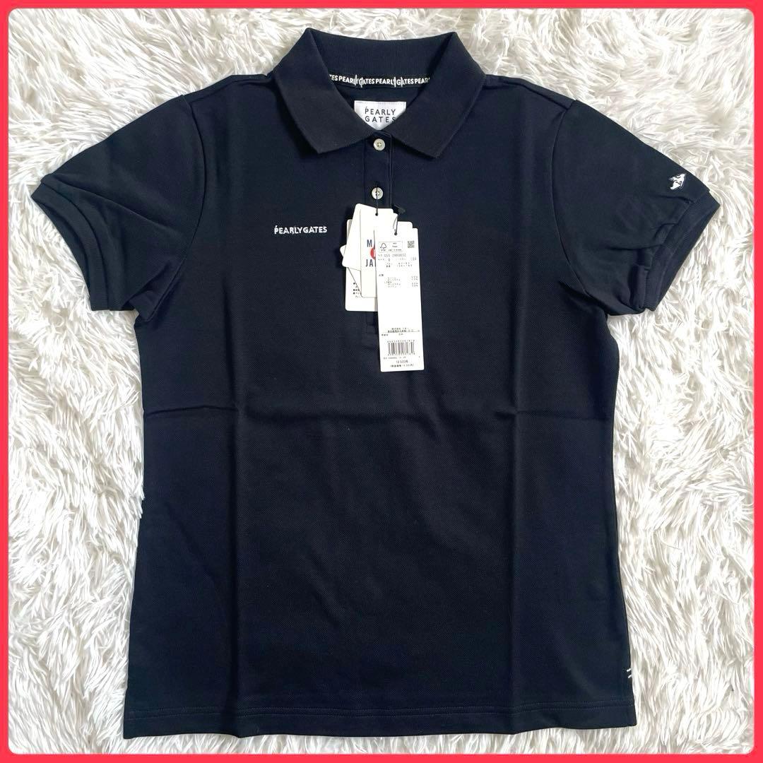 新品 未使用品 パーリーゲイツ ポロシャツ ストレッチ ネイビー サイズ0 S