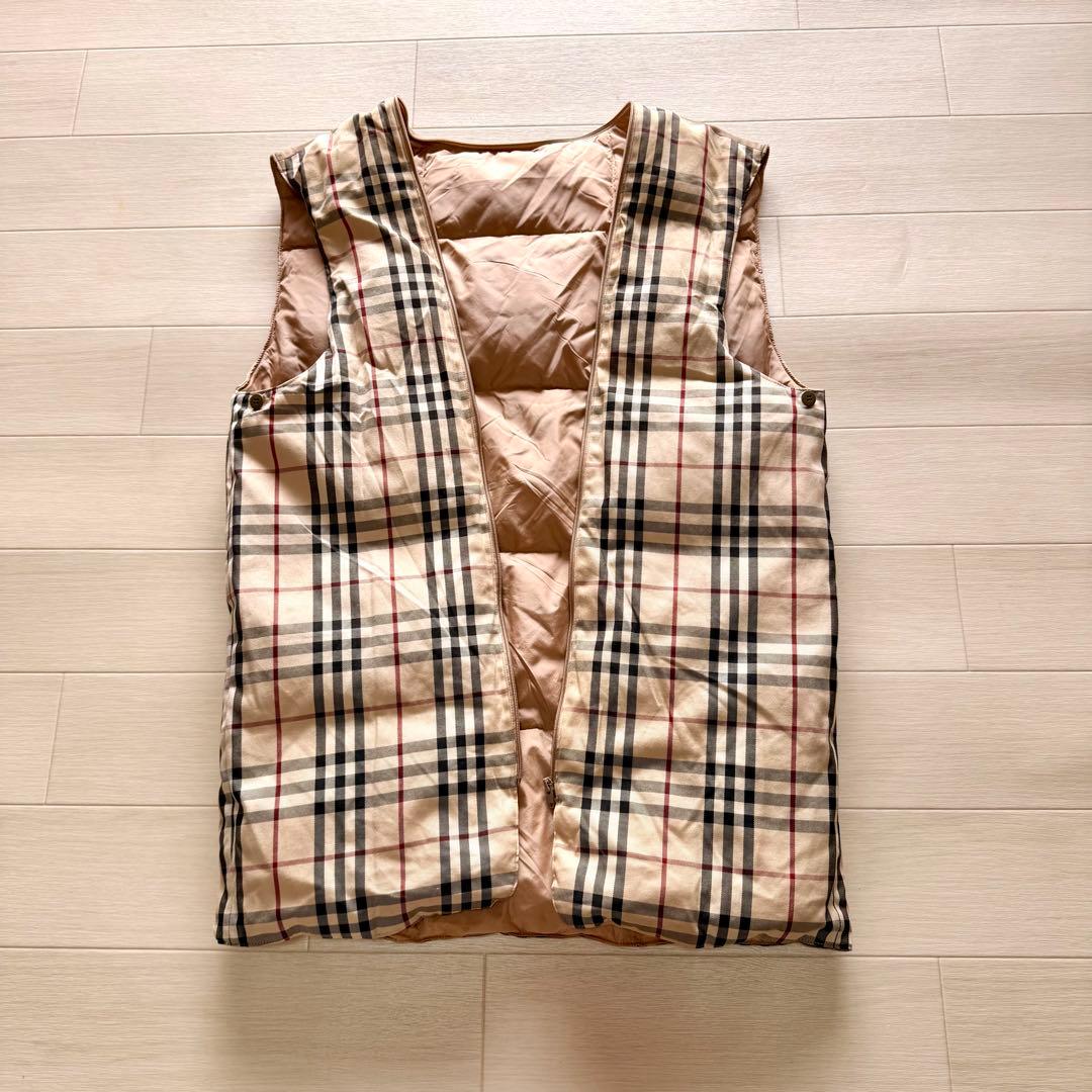 ★美品★ バーバリー ライナー ダウンベスト ノバチェック ホースロゴ