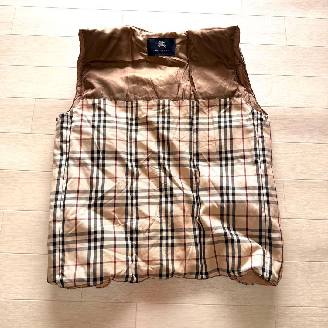 ★美品★ バーバリー ライナー ダウンベスト ノバチェック ホースロゴ