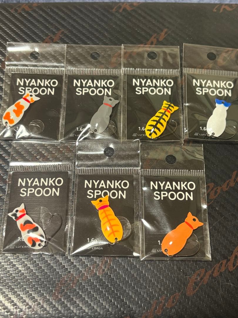 ルアマガ にゃんこすぷーん NYANKO SPOON 7色セット　1.6g