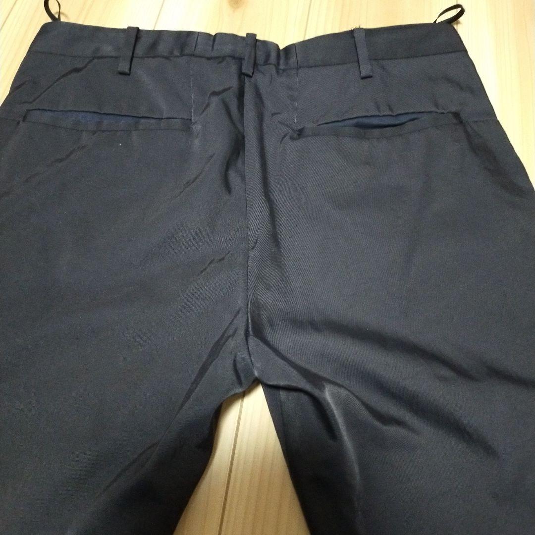 HELMUT LANG ヘルムートラング ナイロン スラックス パンツ ネイビー