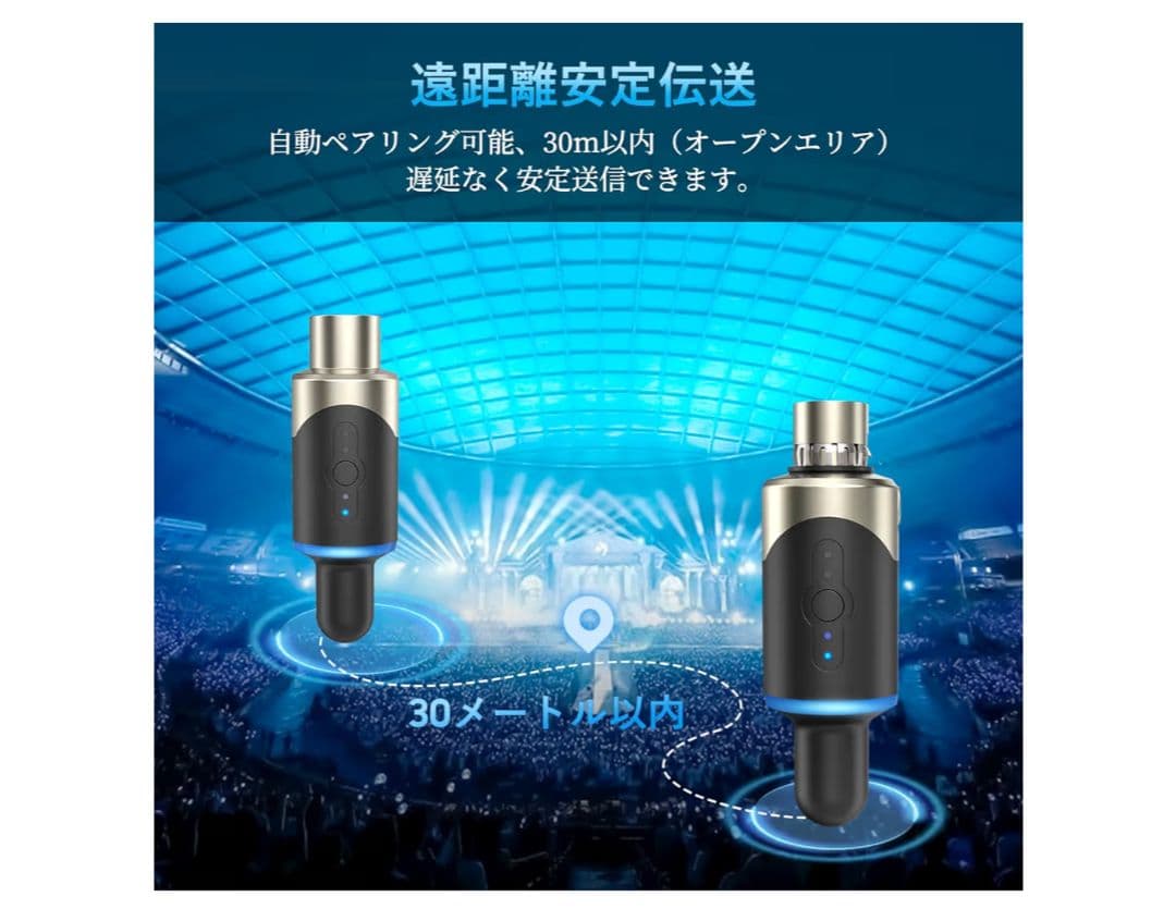 XIAOKOAワイヤレスマイクシステム 送信機 受信機 セット