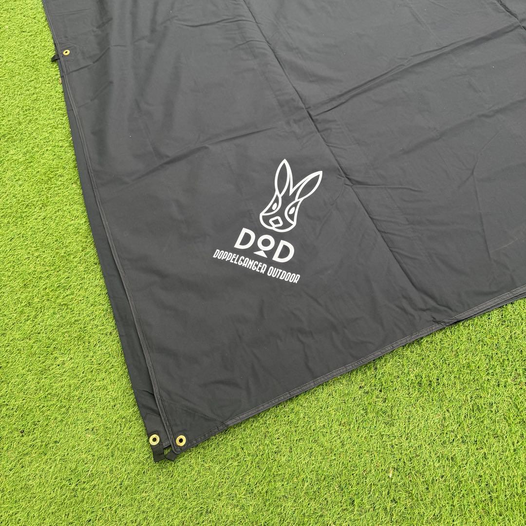 美品 DOD チーズタープ TC ブラック 5×5m 大型タープ