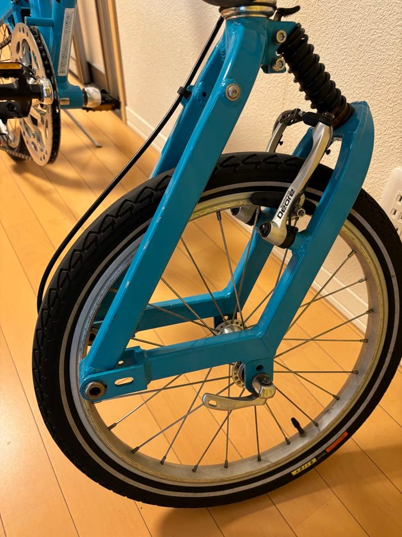 PEUGEOT 折りたたみ自転車 青
