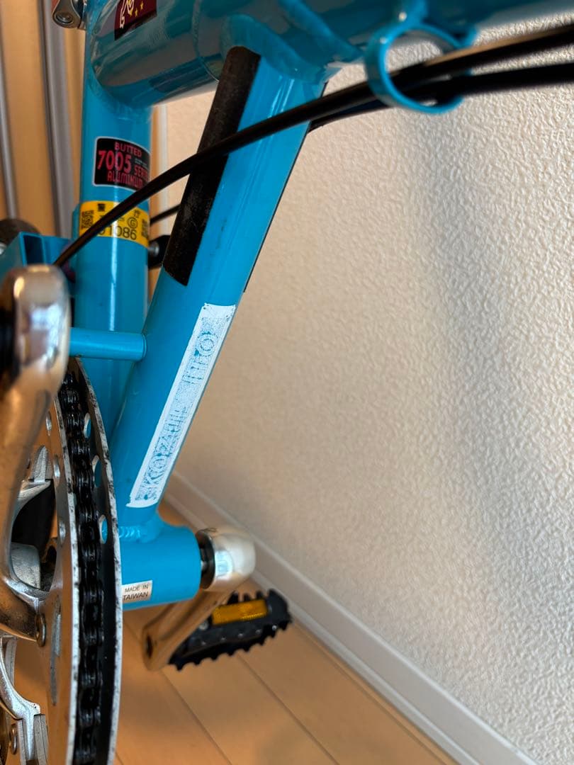 PEUGEOT 折りたたみ自転車 青