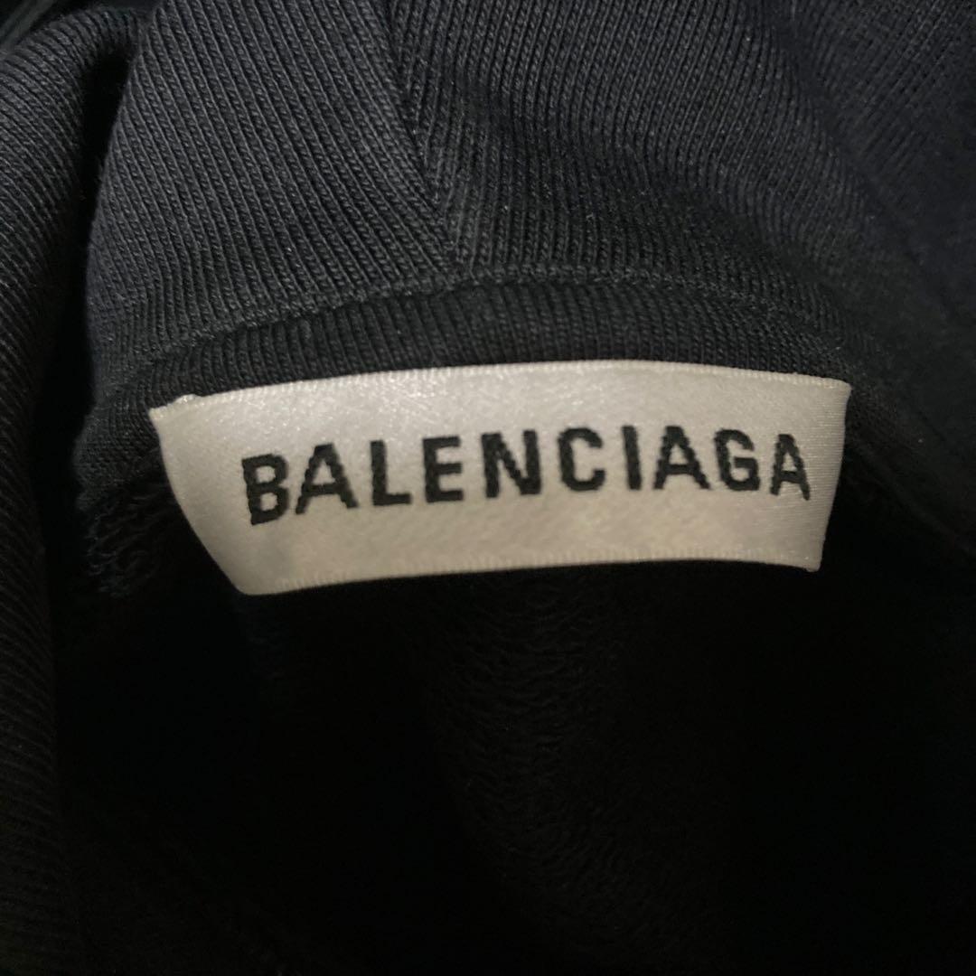 Balenciaga パーカー　フーディ　バックロゴ