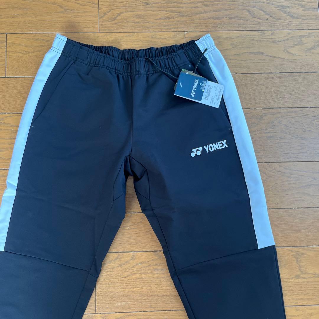 YONEX ブラックパンツ メンズウォームアップパンツ　メンズM