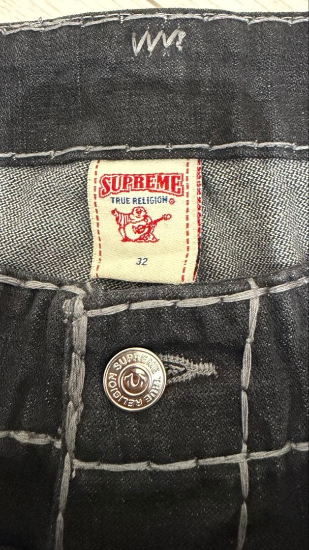 Supreme/True Religion パッチワークカーゴパンツ