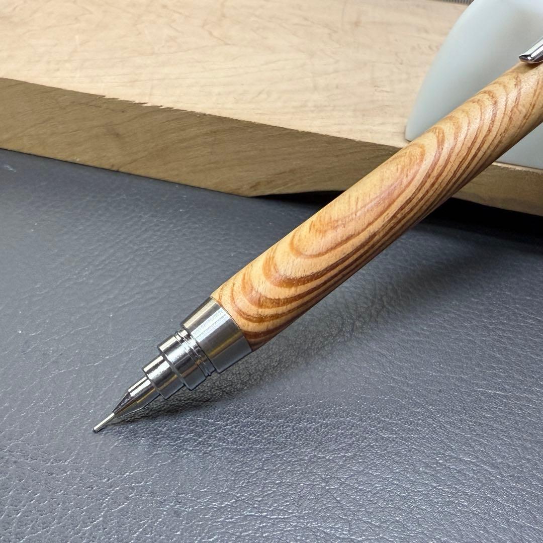 163肥松　木製シャーペン　最強低重心　ステンレス