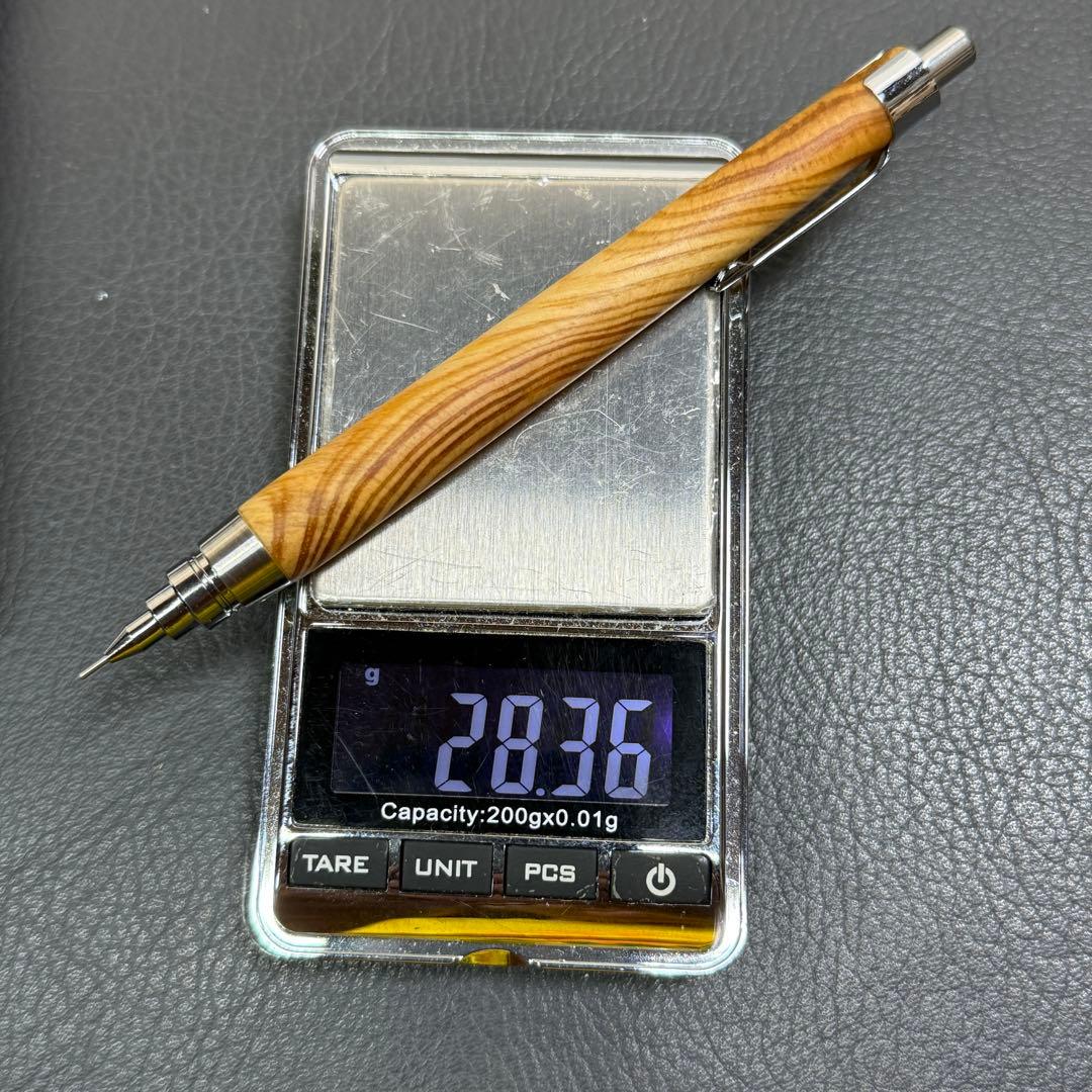 163肥松　木製シャーペン　最強低重心　ステンレス