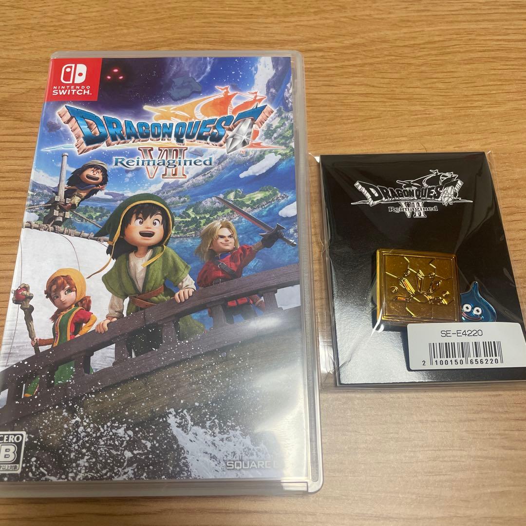ドラゴンクエストVII リメイク + ピンバッジ