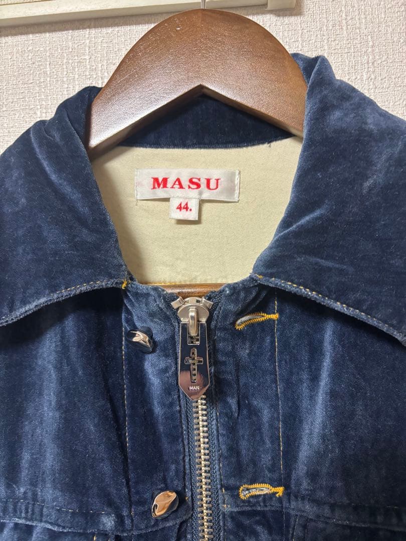 MASU INDIGO VELVET TRUCKER JACKET 別注　44