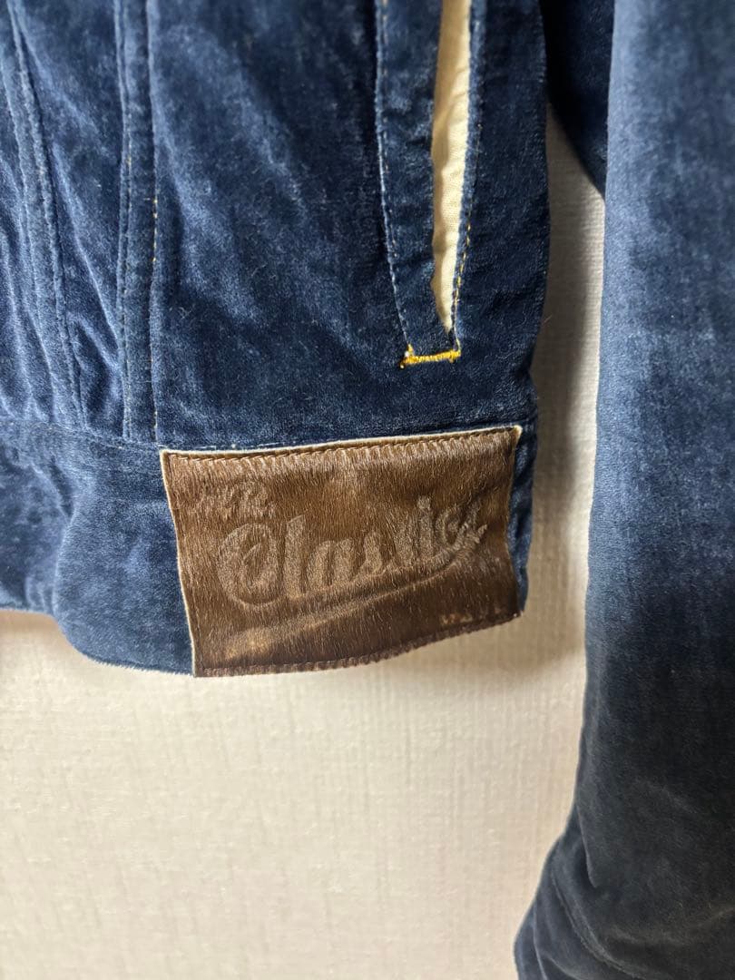 MASU INDIGO VELVET TRUCKER JACKET 別注　44