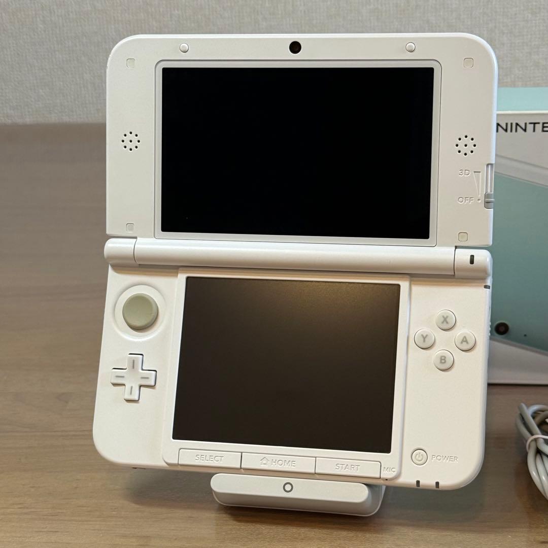 6-117 ニンテンドー3DS LL ミント×ホワイト 箱付き