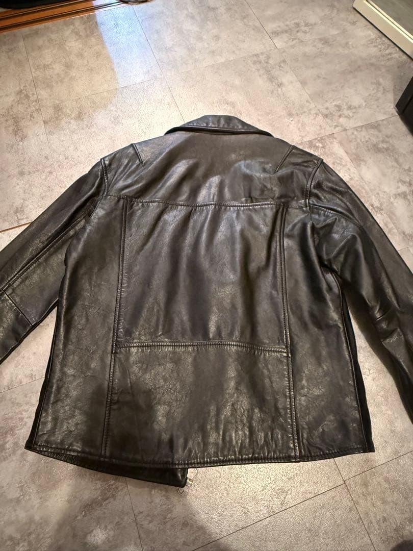 ZARA 完売品 本革 レザージャケット ダブルライダース 黒 ブラック