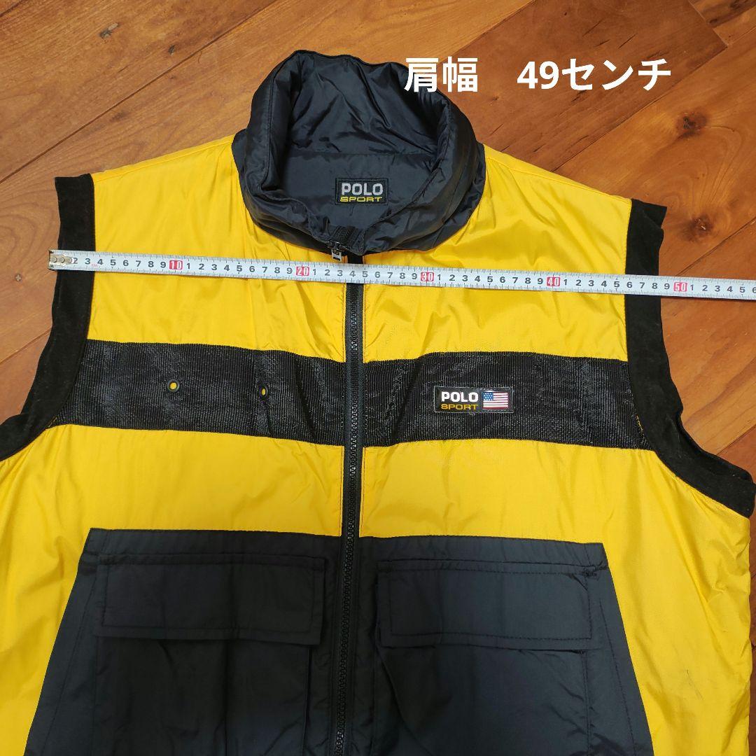 激レア 90s POLO SPORT リバーシブル ダウンベスト 中綿 M